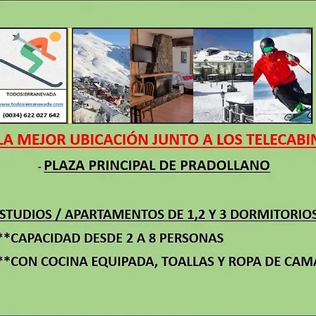 아파트 & Snow - Plaza De Pradollano - Junto A Telecabinas By Todosierranevada